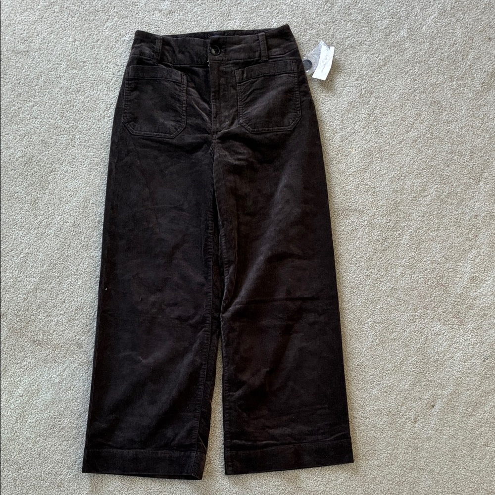 Anthropologie Wide-Leg Corduroy Pants